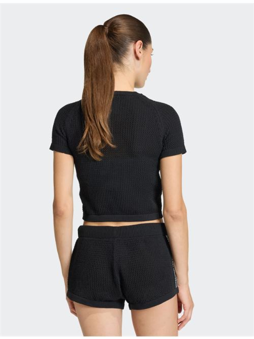 crochet tee ADIDAS ORIGINAL | KC6481BLACK